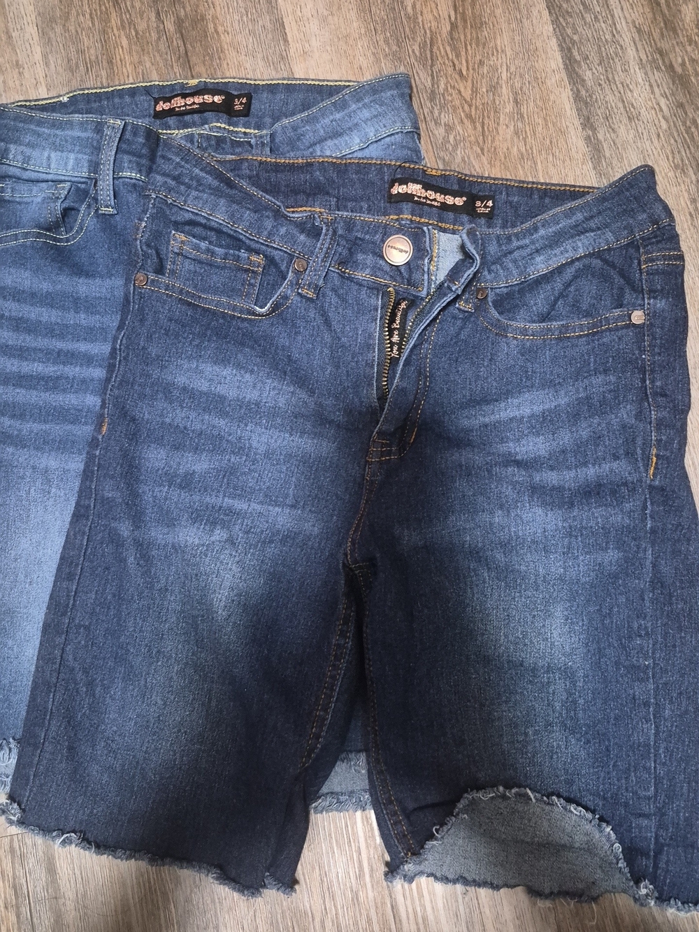 Dollhouse Dark Blue Boyfriend Denim Shorts